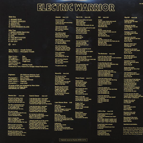 T-Rex - Electric Warrior    -   Vinilo