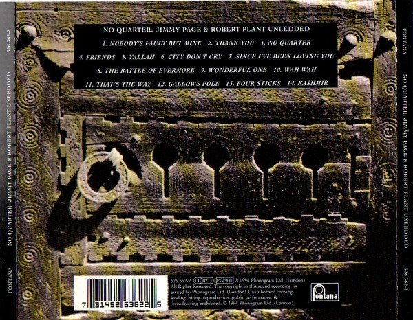 Plant Robert & Page Jimmy – No Quarterb