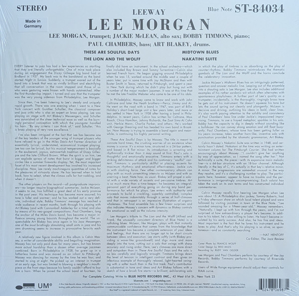 Morgan Lee - Lee-Way (Blue Note Classic Vinyl Edition) - Vinilo Jazz - Imagen 2